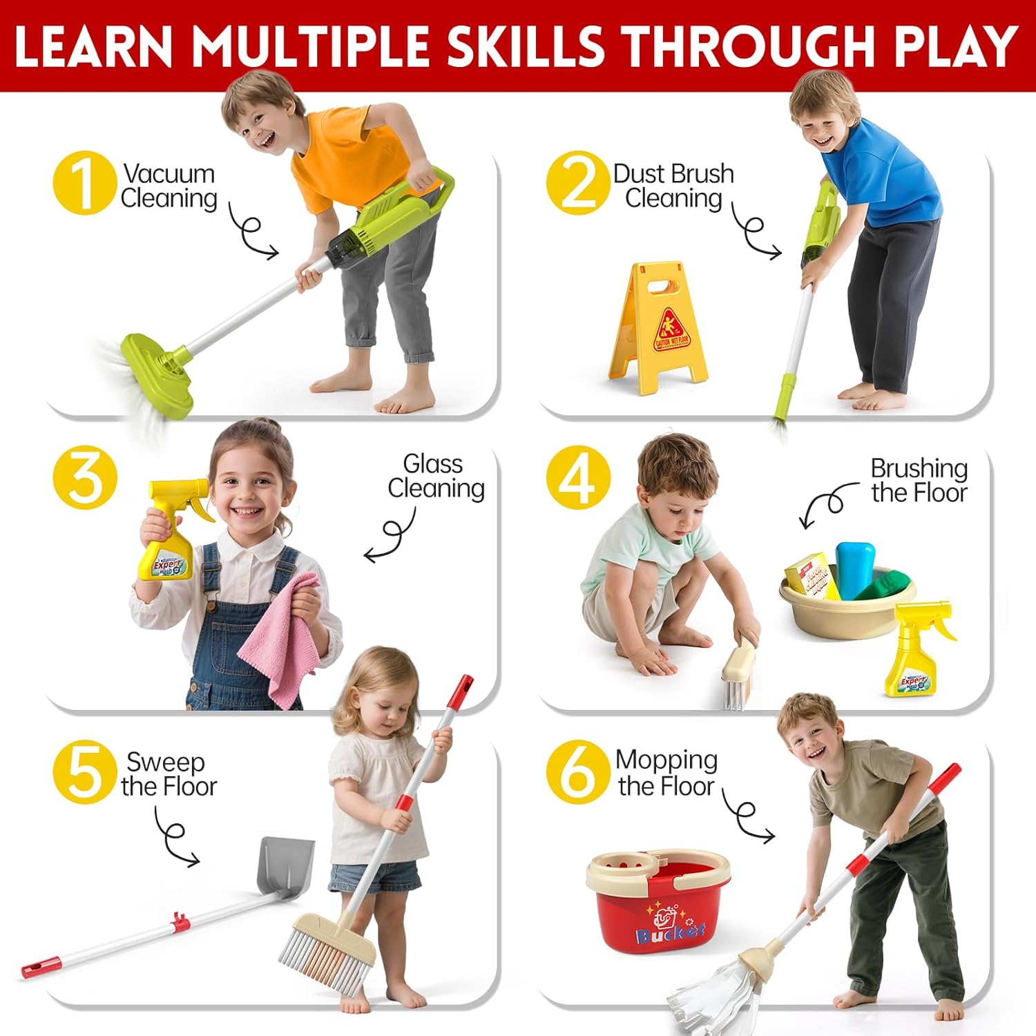 Çocuklar İçin Temizlik Oyuncak - Kids Outdoor Broom incelemesi ve fiyatı